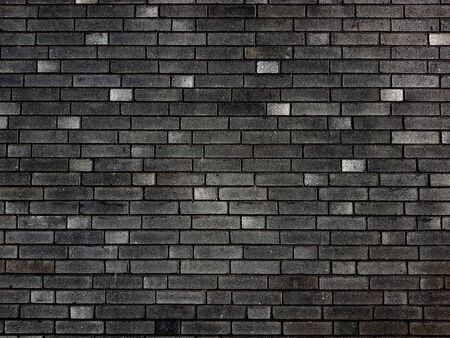 Black brick wall background texture