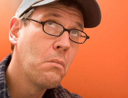 Photo of a serious, good looking manの写真素材