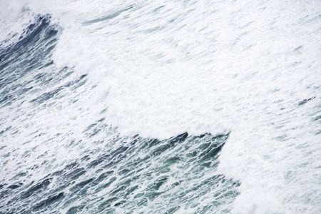 Abstract photo of the surf of the Pacific Ocean.