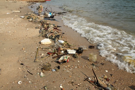 Marine pollution.の写真素材