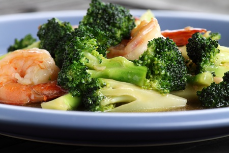 Shrimp Fried Broccoli の写真素材