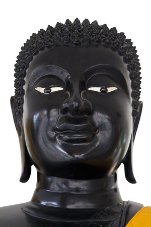 Buddha head on white background の写真素材