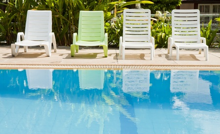 Pool of my small village, in pattaya city のeditorial素材