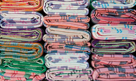 Loincloth beautiful colorful stacked vertically.