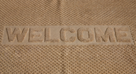 Brown Fabric Wipe Footの写真素材