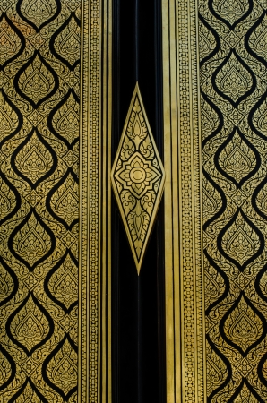 Texture art thai style on the door,Thailandの写真素材
