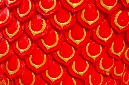 Flake of the serpent stuccoの写真素材