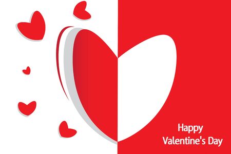 Valentine's love romantic holiday the concept of background vector in illustration.のイラスト素材