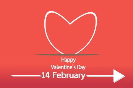 Valentine's love romantic holiday the concept of background vector in illustrationのイラスト素材