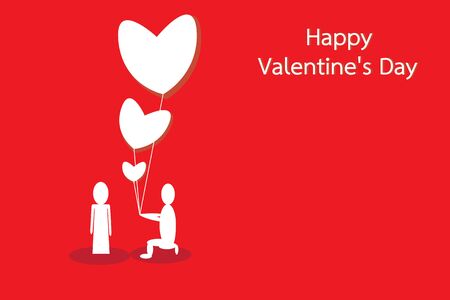 Valentine's love romantic holiday the concept of wedding vector in illustrationのイラスト素材