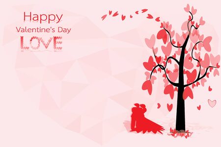 Valentine's love romantic holiday the concept of wedding vector in illustrationのイラスト素材