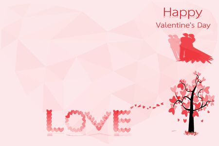 Valentine's love romantic holiday the concept of wedding vector in illustrationのイラスト素材