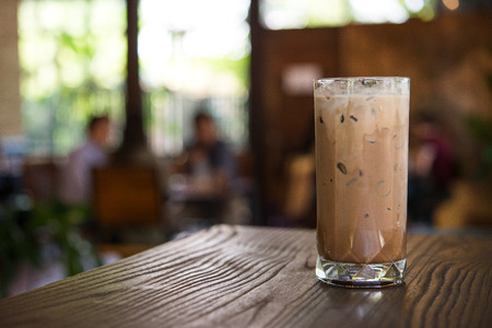 Latte art coffeeの写真素材