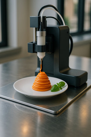 3d Food Printer Creating Carrot Meal 031125の素材