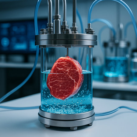 Lab Grown Meat Bioreactor Closeup 031125の素材