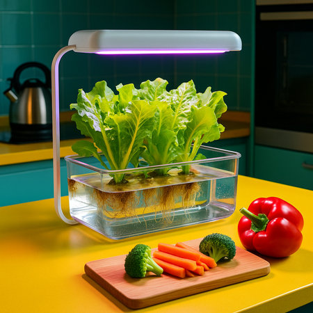 Hydroponic Garden With Glass Container 031125の素材