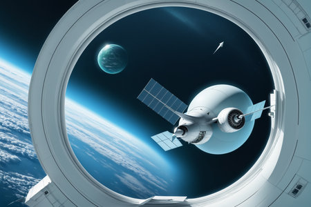 Space Shuttle Docking With Station 041125の素材