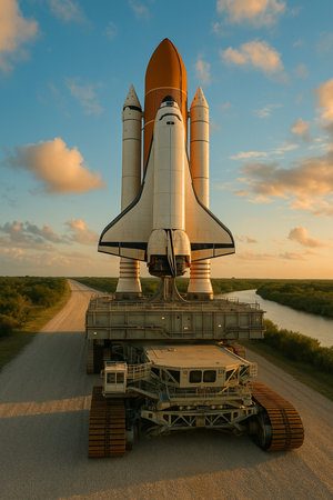 Space Shuttle Transport Vehicle Ready 041125の素材