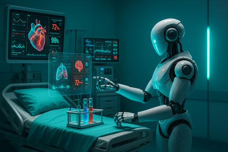 Medical Robot Monitoring Patient Heart Data 051125の素材