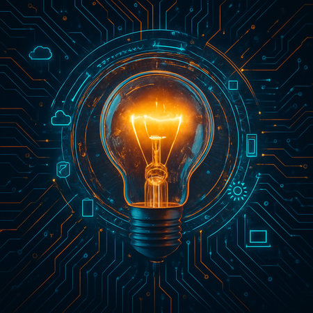 Lightbulb Symbolizing Ai Innovation 051125の素材