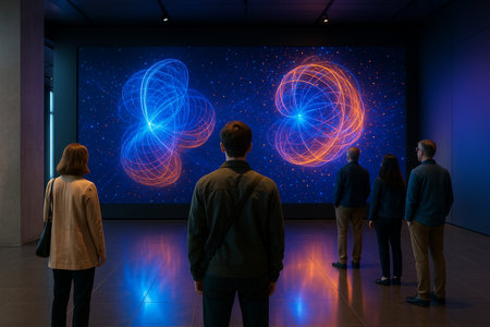 People Watching Interactive Light Exhibit 051125の素材