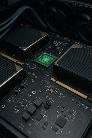 Closeup Hightech Robotic Circuit Board 091125の素材