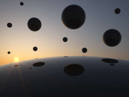 Sky full of Spheresの写真素材