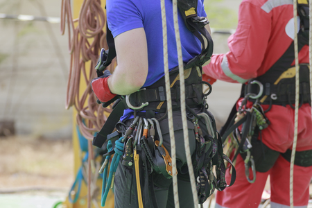 Rope access workerの写真素材