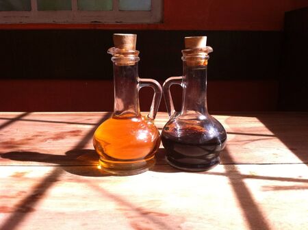 Vinegar and soy sauce. の素材