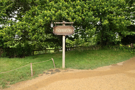 Hobbiton Village Wooden Entrance Sign