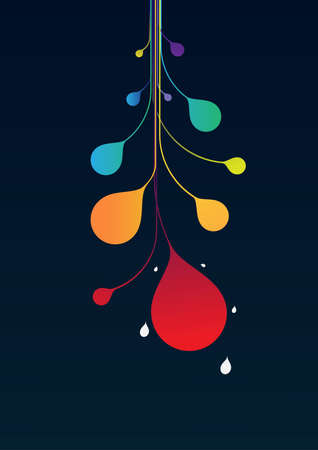 Abstract background with nature elements のイラスト素材