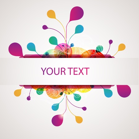 Colorful bannerのイラスト素材