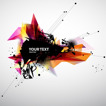 Modern banner のイラスト素材