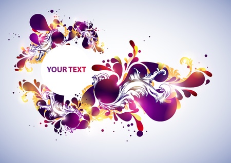 Abstract retro banner のイラスト素材