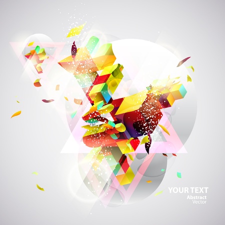 Background of 3d cubes のイラスト素材