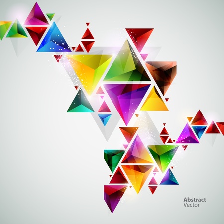 Colorful Trianglesのイラスト素材