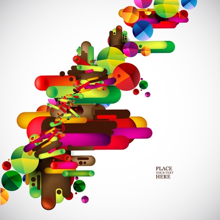 Abstract colorful formsのイラスト素材