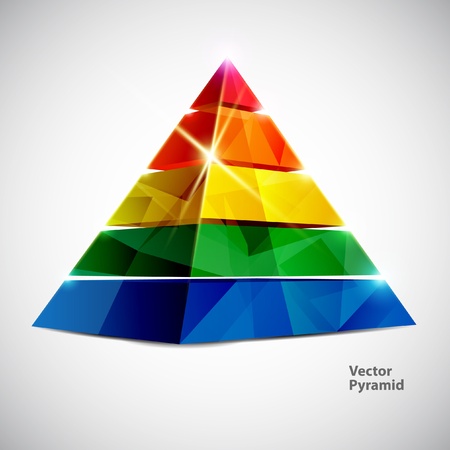 Colorful pyramid のイラスト素材