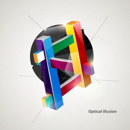 Optical illusion のイラスト素材