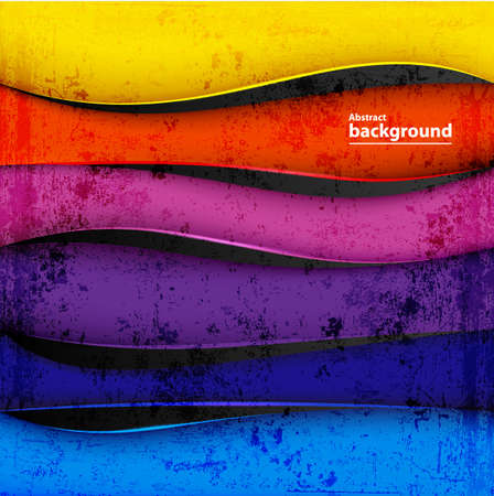 Colorful abstract linesのイラスト素材