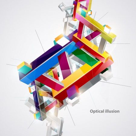 Optical colorful illusion のイラスト素材