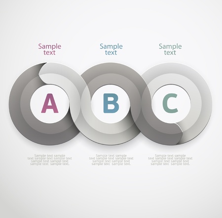 Infografic in a circle shapeのイラスト素材