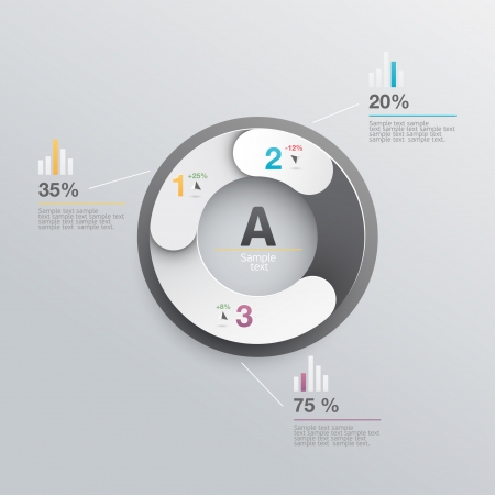 Set of infographics elements のイラスト素材