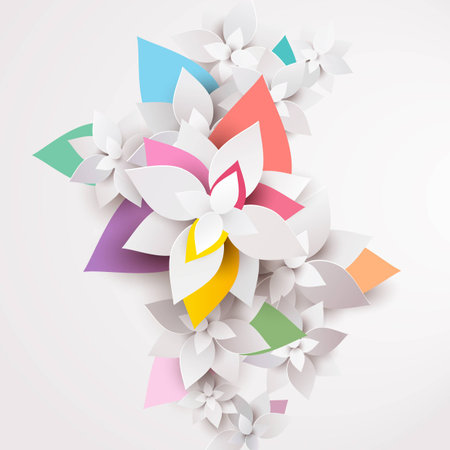 Floral abstract background のイラスト素材