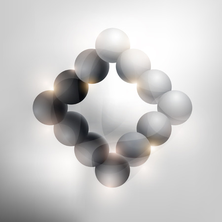 Black and white figuresのイラスト素材