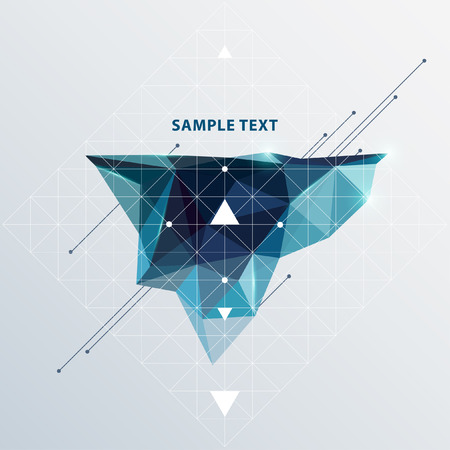 Background of geometric shapes のイラスト素材