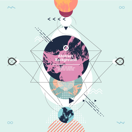 Abstract modern geometric backgroundのイラスト素材