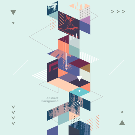 Abstract modern geometric backgroundのイラスト素材