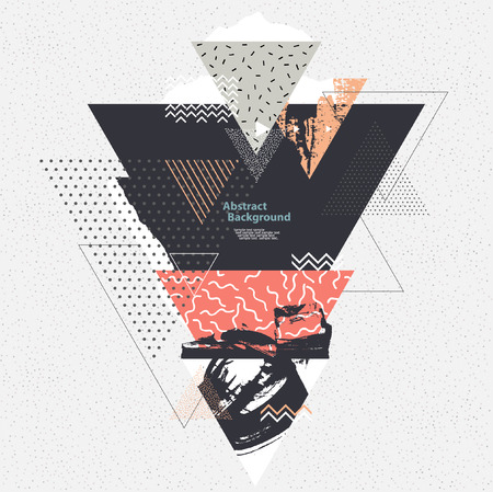 Abstract background with geometric elementsのイラスト素材