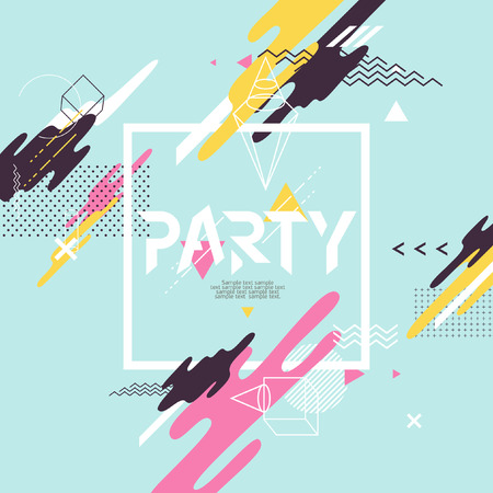 Abstract background for party posterのイラスト素材
